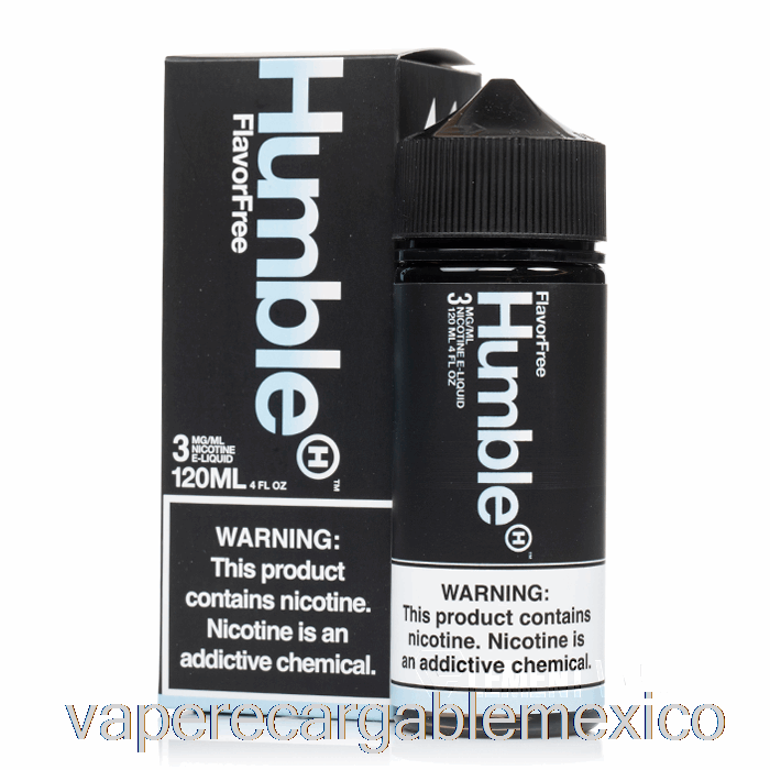Vape Recargable Sin Sabor - Humilde Jugo Co. - 120ml 6mg